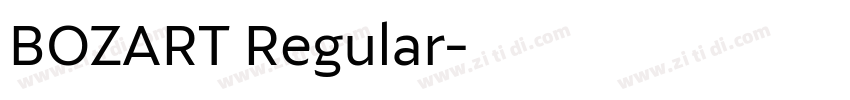 BOZART Regular字体转换